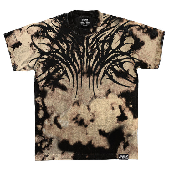 Necroblade (black) - Heavy Oversized T-Shirt Bleached 250GSM