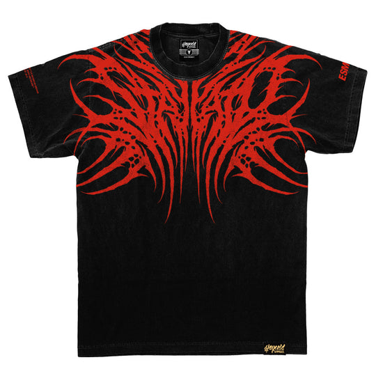 Necroblade (red) - Heavy Oversized T-Shirt black 250GSM