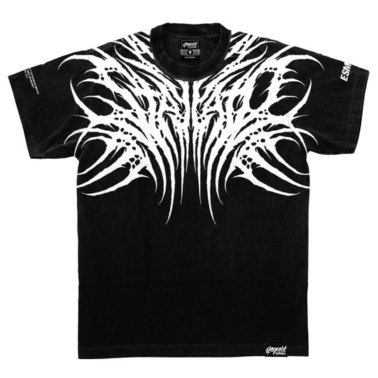 Necroblade (white) - Heavy Oversized T-Shirt black 250GSM