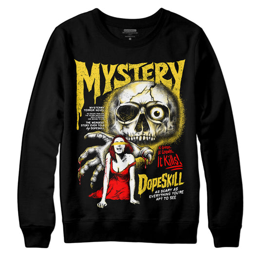 Black Tour Yellow AJ 4 Thunder DopeSkill Sweatshirt Mystery Ghostly Grasp Graphic