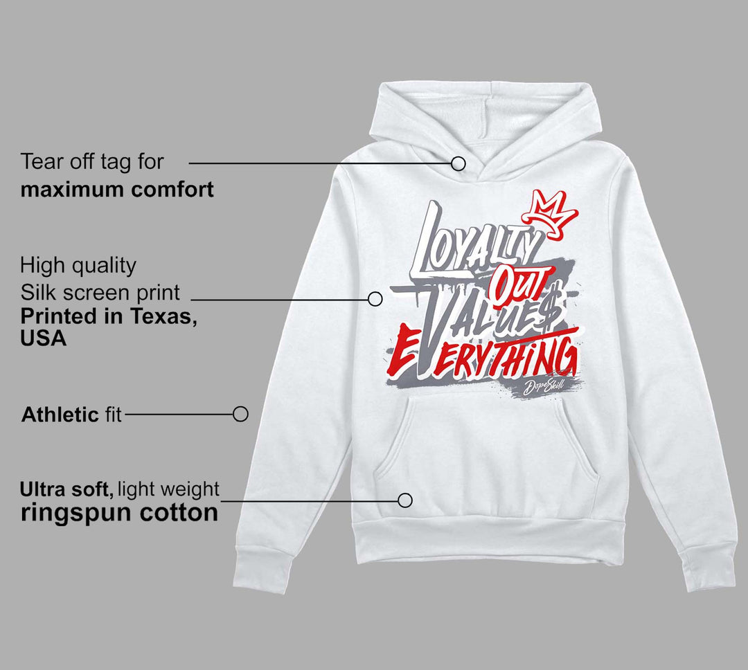 Fire Red 9s DopeSkill Hoodie Sweatshirt LOVE Graphic