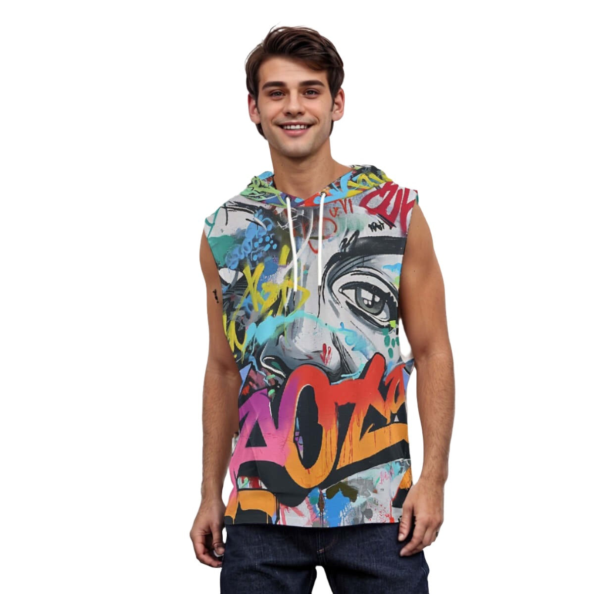 Personlized Gift for Men Sleeveless Pullover Hoodie - Archiify