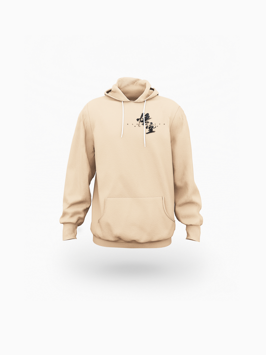 WuKong XII Khaki All-Over Print Men's Pullover Hoodie