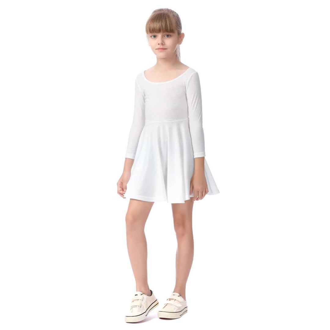 Custom Kid's Long Sleeve Dress Summer Sundress for Girls - Archiify