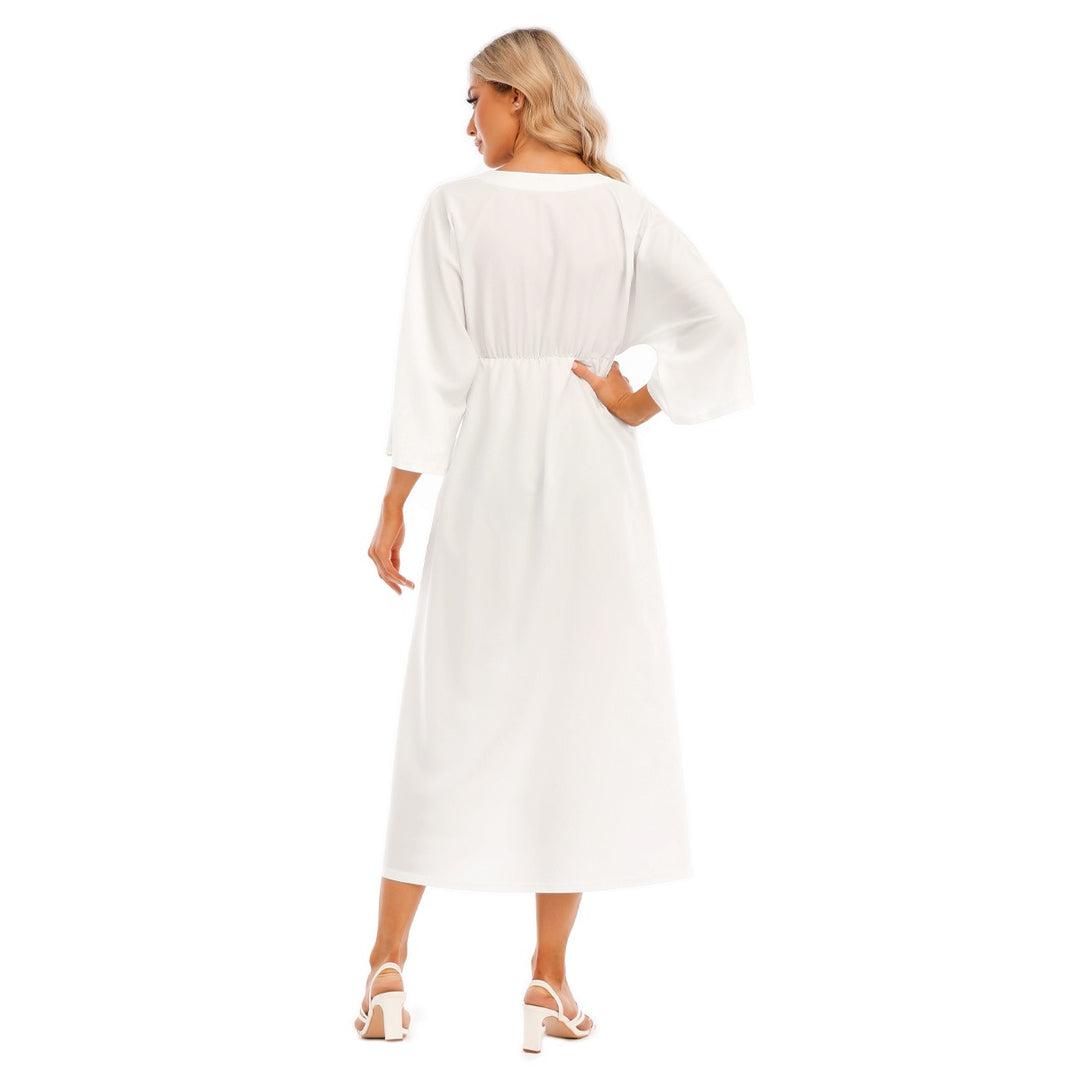 Customized Women's Mid-Sleeve Long Dress - Archiify