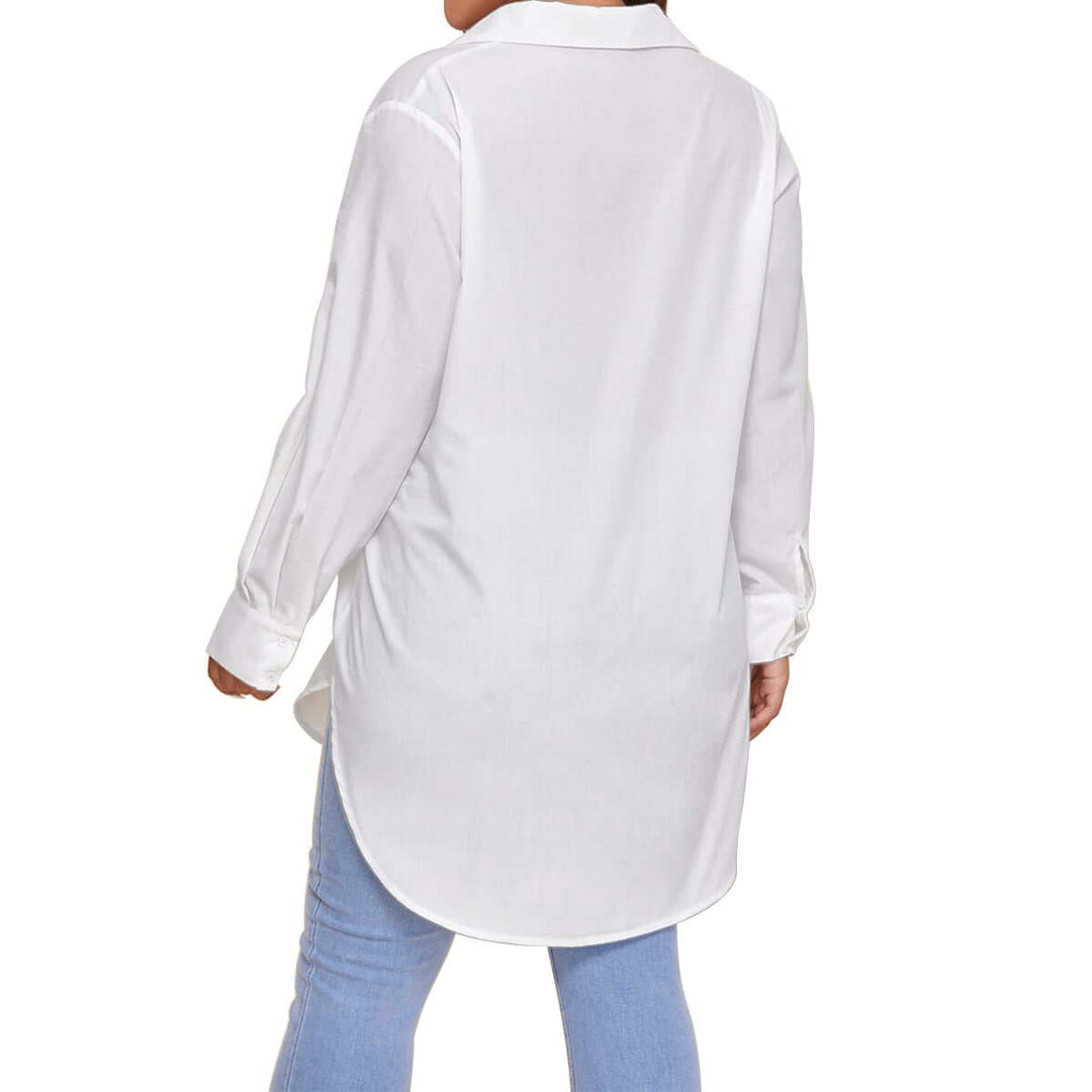 Print Women's Shirt With Long Sleeve(Plus Size) - Archiify