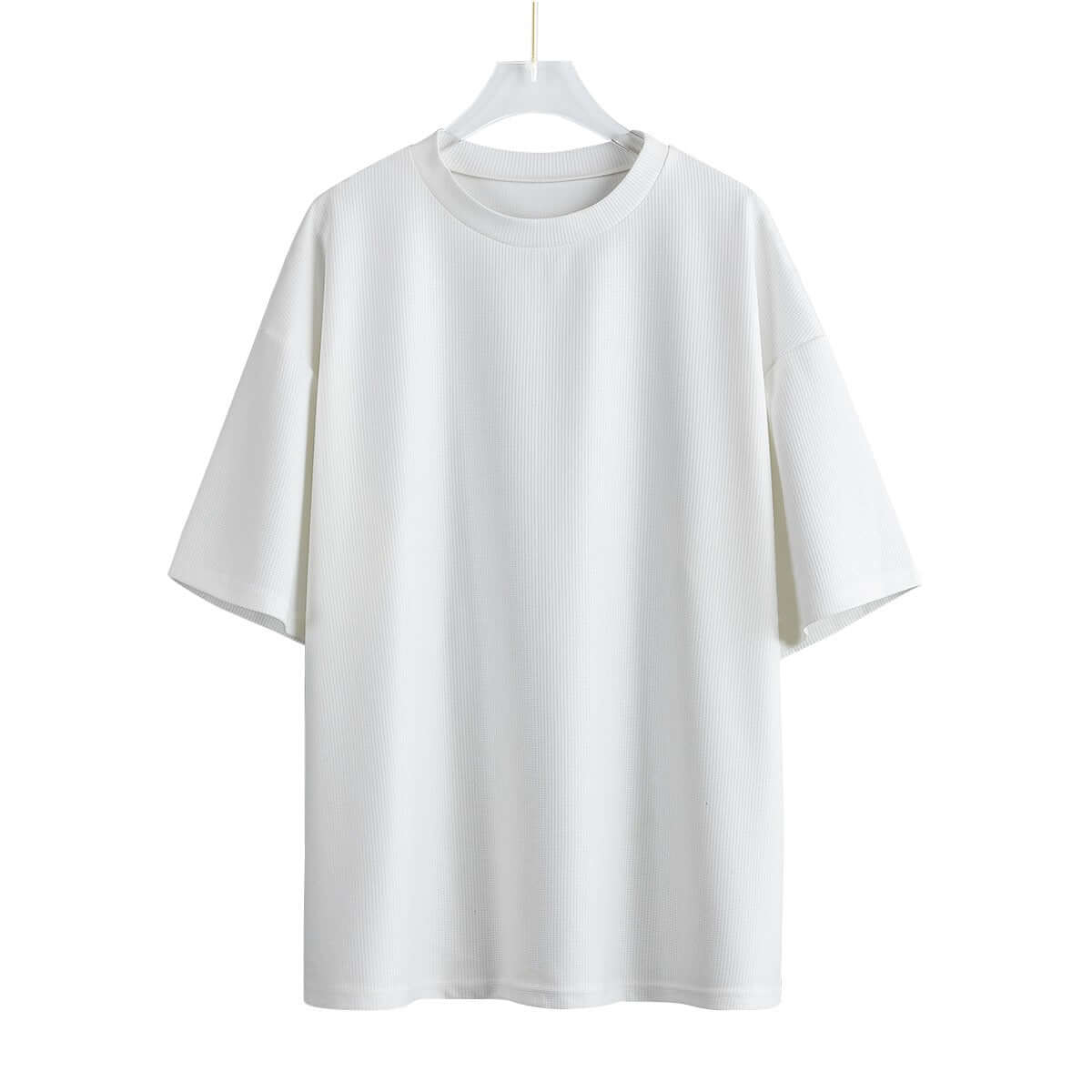 Custom Men Women Drop-shoulder T-shirt Summer Cotton Short Sleeve Tee - Archiify